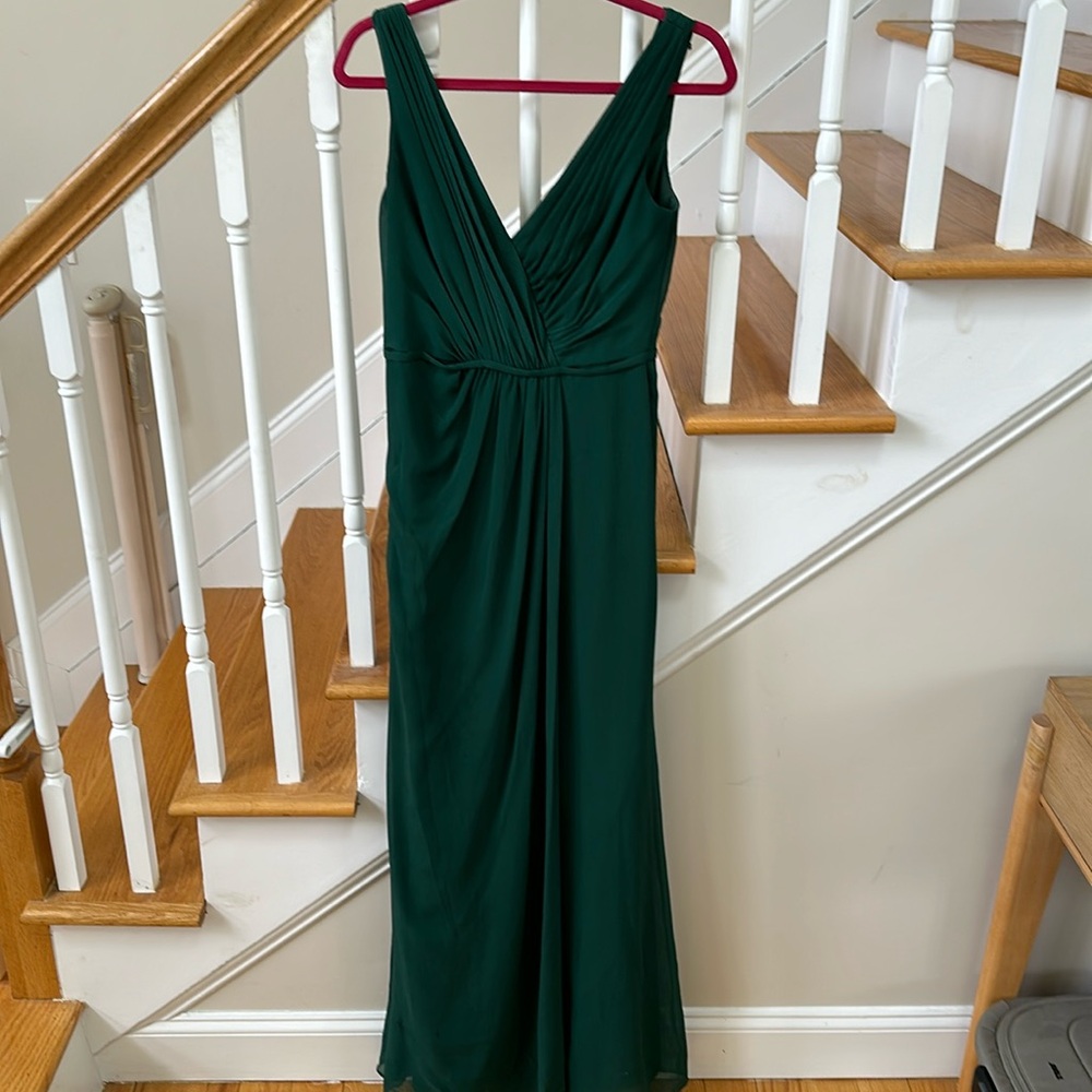 David’s Bridal bridesmaid dress. Green Size 6